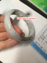 Load image into Gallery viewer, 57.6mm certified type A 100% Natural brown/balck/white jadeite jade bangle C72-4152