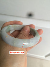 Load image into Gallery viewer, 55.5mm Certified 100% natural Type A green/purple/red (福禄寿)jadeite jade bangle AJ60-9898