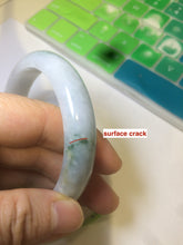 Load image into Gallery viewer, 57.5mm Certified Type A 100% Natural white/green/yellow Jadeite Jade bangle E54-0272