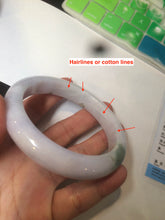 Load image into Gallery viewer, 59.7mm certified 100% Natural green/purple/white/brown jadeite Jade bangle J107-0542