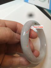 Load image into Gallery viewer, 55.5 mm Certified type A 100% Natural sunny green light purple Jadeite bangle AD54-1106 卖了