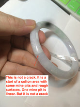 Load image into Gallery viewer, 57.8mm certified 100% natural light green/purple/orange (福禄寿) round cut jadeite jade bangle M74-3054