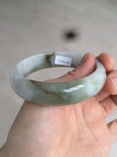 Load image into Gallery viewer, 57.6mm certified type A 100% Natural brown/balck/white jadeite jade bangle C72-4152