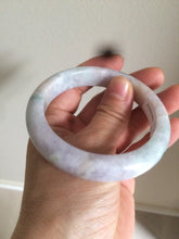 Load image into Gallery viewer, 55.5mm Certified 100% natural Type A green/purple/red (福禄寿)jadeite jade bangle U90-0518