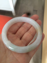 Load image into Gallery viewer, 52.6mm 100% natural certified green/white/yellow jadeite jade bangle W91-1957