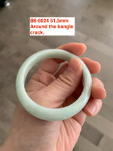 Load image into Gallery viewer, Sale! 49-54mm certified Type A 100% Natural dark green/white/black Jadeite Jade bangle with defects group GC30