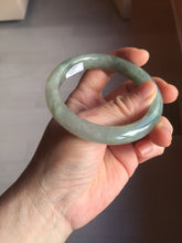 Load image into Gallery viewer, 56.5mm Certified 100% natural Type A oily dark green/gray/black (老油青) jadeite jade bangle PF34-5472
