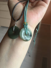 Load image into Gallery viewer, 22-25mm Type A 100% Natural dark green/white/yellow /gray/black Jadeite Jade Safety Guardian Button donut Pendant group PB49 (Add-on items)
