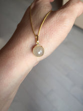 Load image into Gallery viewer, 10.5mm 100% natural type A yellow purple Jadeite Jade simple is the best series pendant PF50
