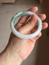 Load image into Gallery viewer, 52.8mm Certified type A 100% Natural green white light purple Jadeite bangle PE30
