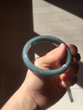 Load image into Gallery viewer, 61mm Certified Type A 100% Natural deep sea dark green/blue/gray/black Guatemala Jadeite bangle PB113-6424
