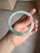Load image into Gallery viewer, 卖了 59.8mm Certified Type A 100% Natural white/purple/green round cut jadeite Jade bangle PE124-0289
