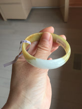 Load image into Gallery viewer, 52.4 mm Certified Type A 100% Natural yellow light green white Jadeite Jade bangle PH166-3808
