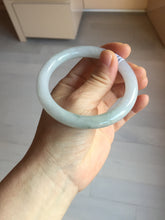 Load image into Gallery viewer, 56.5mm Certified Type A 100% Natural light green/purple/white round cut Jadeite bangle PD104-4907
