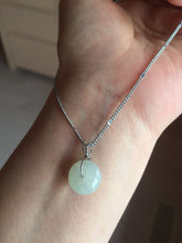 Load image into Gallery viewer, 9.5-13.5mm Type A 100% Natural light green yellow brown Jadeite Safety Guardian Button abacus bead donuts pendant PF40 Add on item
