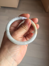 Load image into Gallery viewer, 54mm certified 100% natural Type A light yellow/white/purple/black(Wuji) round cut jadeite jade bangle BS9-9567
