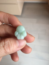 Load image into Gallery viewer, 100% Natural type A sunny green/purple doggy paw Jadeite Jade pendant AX146
