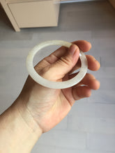 Load image into Gallery viewer, 56mm certified 100% natural type A light yellow brown sugar flat jadeite jade bangle PA169-6634
