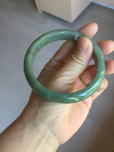 Load image into Gallery viewer, 60.9mm certified type A 100% Natural dark green gray Jadeite jade bangle PJ49-2865
