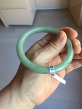 Load image into Gallery viewer, 57.6mm Certified Type A 100% Natural Oily Dark Green Gray Black(油青) Jadeite Jade Bangle PE104-7161
