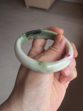 Load image into Gallery viewer, 56.7mm type A 100% Natural green/purple/pink/white (福禄寿)  Jadeite Jade bangle G52
