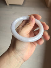 Load image into Gallery viewer, 56mm Certified Type A 100% Natural light purple white round cut Jadeite bangle PA109-6573
