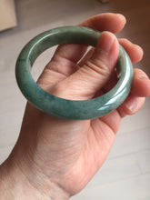 Load image into Gallery viewer, 54.3mm Certified 100% natural Type A oily dark green/blue/brown/gray (老油青) jadeite jade bangle PH189-6938
