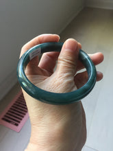 Load image into Gallery viewer, 61mm Certified Type A 100% Natural dark green/blue/gray/black Guatemala Jadeite bangle PJ147-1484
