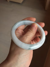 Load image into Gallery viewer, 59.8mm Certificated Type A 100% Natural White green Jadeite Jade bangle AA117-8441
