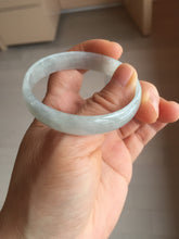 Load image into Gallery viewer, 51.5mm certified Type A 100% Natural icy light green clear white thin style Jadeite jade bangle PH43-9642
