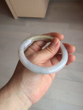 Load image into Gallery viewer, 58mm Certified Type A 100% Natural white/light purple/yellow/brown (FU Lu SHOU)Jadeite Jade bangle BM50-7039
