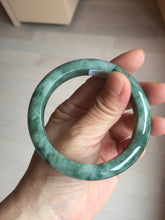 Load image into Gallery viewer, 56.5mm Certified Type A 100% Natural Woodland Green Jadeite Bangle PH230-0263
