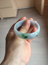 Load image into Gallery viewer, 49mm Certified Type A 100% Natural sunny purple white Jadeite Jade bangle PJ110-1021
