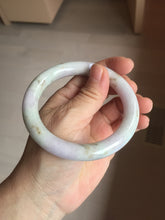 Load image into Gallery viewer, 58.5mm Certified Type A 100% Natural light green/sunny green/brown/black chubby round cut Jadeite bangle PD86-1096
