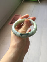 Load image into Gallery viewer, 56mm certified 100% natural type A light green/dark green/white jadeite jade bangle PH40-0490
