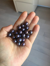 Load image into Gallery viewer, 10–10.5mm Genuine Cultured Freshwater Black Peacock Purple Pearl Pendant, High-Luster AW59 Add-On Item, Not Sold Individually
