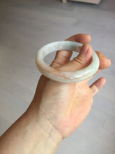 Load image into Gallery viewer, 55mm Certified Type A 100% Natural light green white red Jadeite bangle PB197-6665
