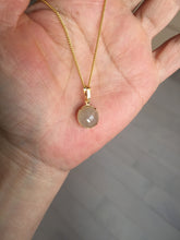 Load image into Gallery viewer, 10.5mm 100% natural type A yellow purple Jadeite Jade simple is the best series pendant PF50
