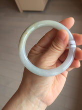 Load image into Gallery viewer, 55.2mm certified 100% natural Type A light green yellow purple round cut jadeite jade bangle PA235-9860
