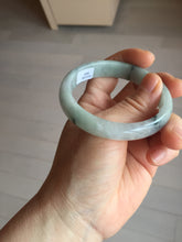Load image into Gallery viewer, 54mm 100% natural type A light green with green floating flowers jadeite jade bangle PA258-3843 AllaboutjadeCanada.com only
