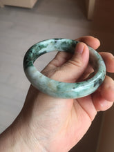 Load image into Gallery viewer, 56.4mm Certified Type A 100% Natural Dark Green Brown Gray Jadeite Jade Bangle PC213-6229
