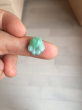 Load image into Gallery viewer, 100% Natural type A sunny green/purple doggy paw Jadeite Jade pendant AX146
