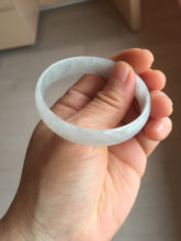 Load image into Gallery viewer, 51.5mm certified Type A 100% Natural icy light green clear white thin style Jadeite jade bangle PH42-9637
