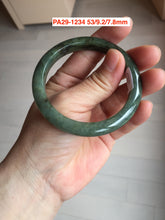 Load image into Gallery viewer, 52-60mm Certified type A 100% size 56-60mm Natural green/white/purple Jadeite bangle with defects group BH15
