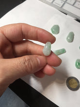 Load image into Gallery viewer, 100% Natural type A icy watery sunny green jadeite Jade bamboo/blessing melon pendant BM56
