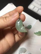 Load image into Gallery viewer, 100% Natural type A clear/ sunny green/ purple jadeite jade 3D fish Pendant BL71
