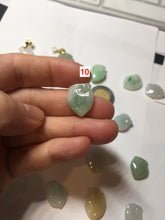 Load image into Gallery viewer, Type A 100% Natural icy watery sunny green/purple/white/yellow Jadeite Jade Peach Pendant group BF151
