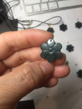 Load image into Gallery viewer, 100% Natural type A blue green gray black Guatemala jadeite Frost Blossom Pendant group AZ193 Add on item
