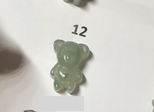 Load image into Gallery viewer, Type A 100% Natural icy watery light green sunny geen purple white clear jadeite jade cute baby bear pendant PH114 Add on item
