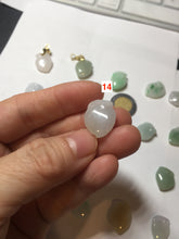 Load image into Gallery viewer, Type A 100% Natural icy watery sunny green/purple/white/yellow Jadeite Jade Peach Pendant group BF151
